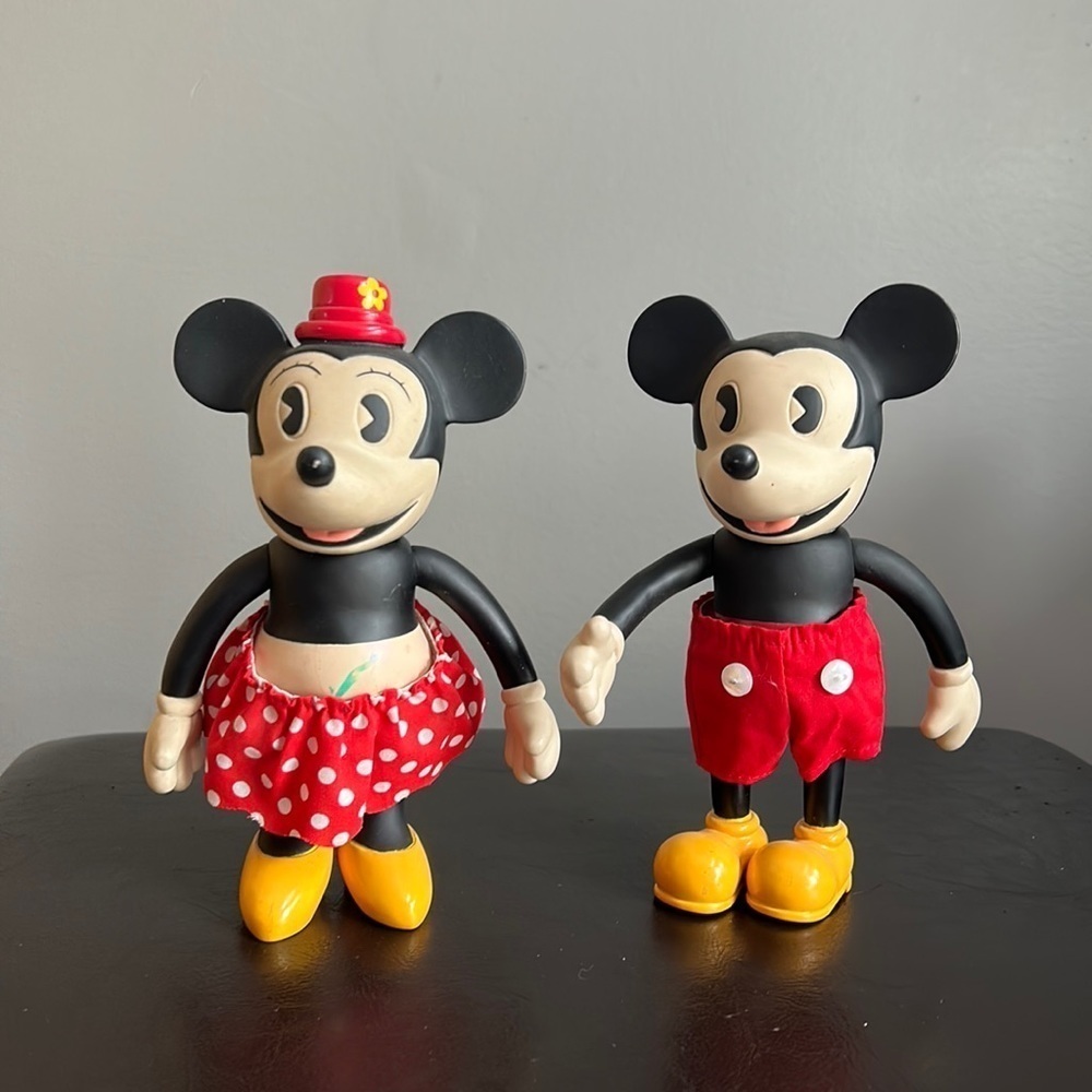 Schylling Disney Vinyl Mickey and Minnie Figures